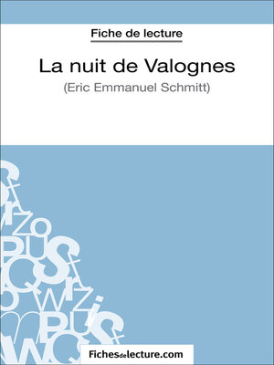 cover image of La nuit de Valognes d'Eric-Emmanuel Schmitt (Fiche de lecture)